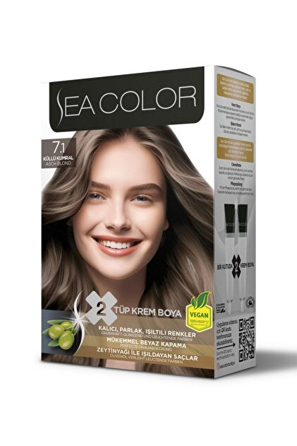 6 adet Sea Color 7.1 Küllü Kumral Saç Boyası Seti