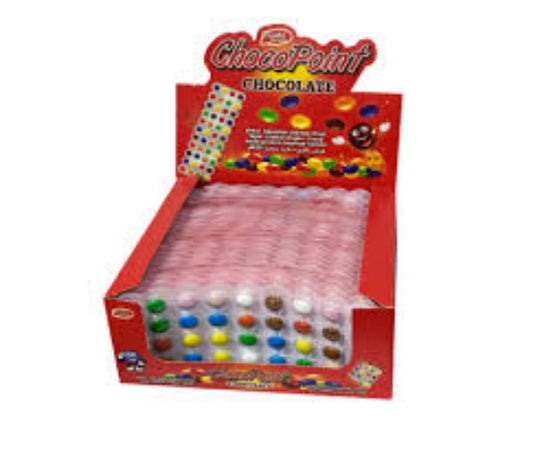 1 paket Choco Point Chocolate Blister Şeker Kaplamalı Kakaolu Draje 24'lü