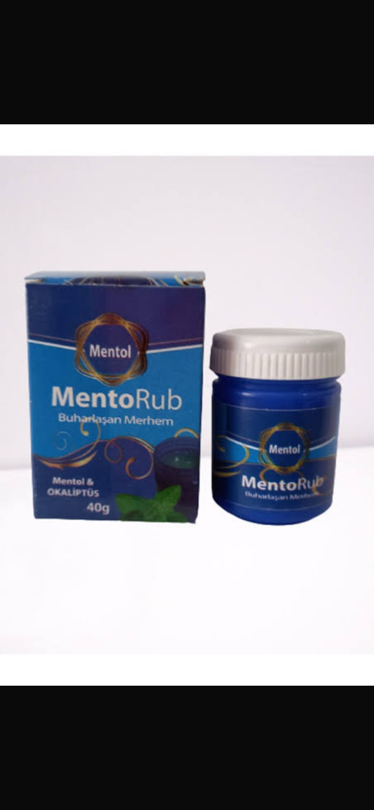 1 paket x12 MentoRub Masaj Kremi Kavanoz 38 gr / 45 ML Viks Ferahlatıcı  not garanti li