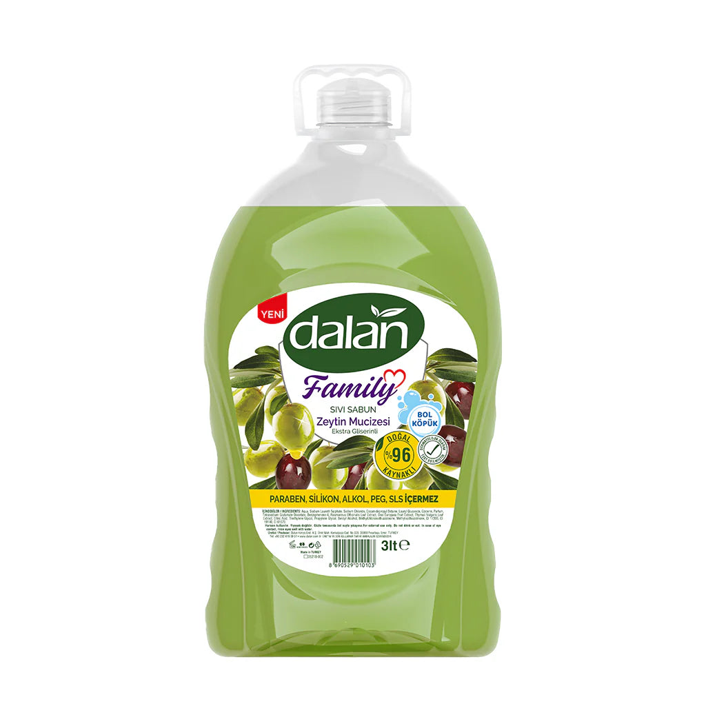 1 koli Dalan Sıvı Sabun Zeytin Mucizesi 3LT x4