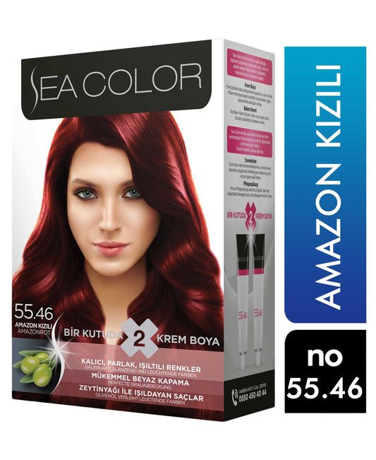 6 adet Sea Color Saç Boyası 55.46 Amazon Kızılı