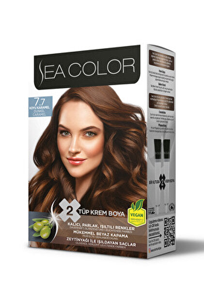 6 adet Sea Color 5/0 Açık Kahve Saç Boyası