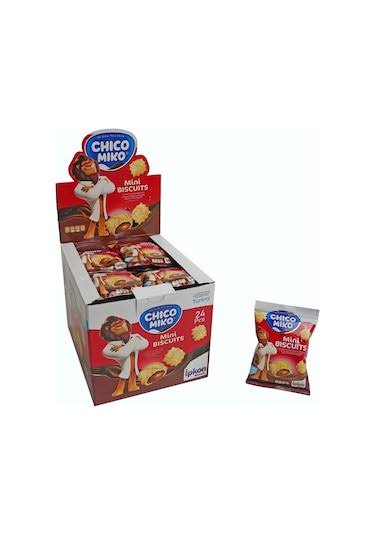 1 paket x24 Chico Miko Çikolatalı Krema Dolgolu mini bisküvi 25 gr