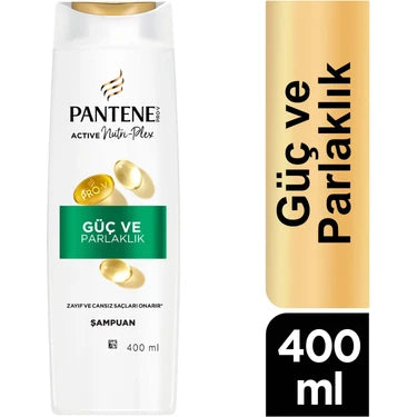 1 koli x6 Pantene Güç Ve Parlak Şampuan 400 Ml