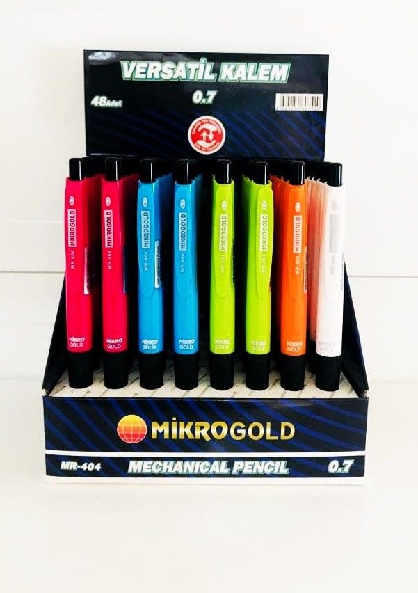 1 paket x48 adet MikroGold Versatil Kalem 0.7 mm 48'li