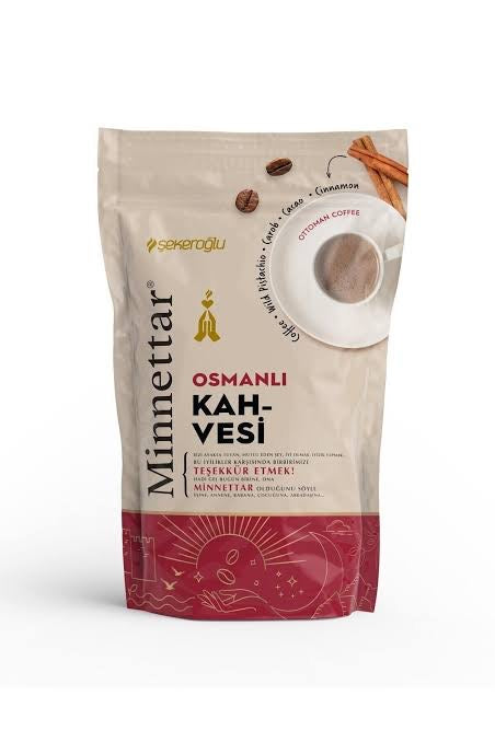 1 paket x12 Minnettar Osmanlı Kahvesi Şekeroğlu 165GR