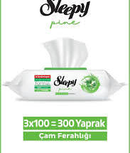 1 koli x12 Sleepy Pine Yüzey Temizlik Havlusu&Mendili Çam Ferahlığı 3x100