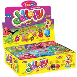 1 paket Saadet 25 gr 36'lı Jellopy Mix Jelibon Yumuşak Şeker