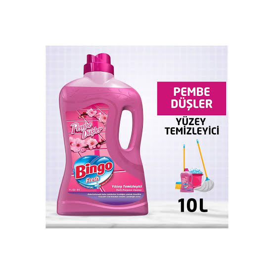 1 koli x6 Bingo Fresh Pembe Düşler Yüzey Temizleyici 2,5 Litre