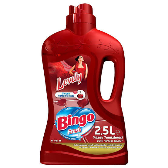 1 koli x6 Bingo Fresh Yüzey Temizleyici Lovely 2.5 LT