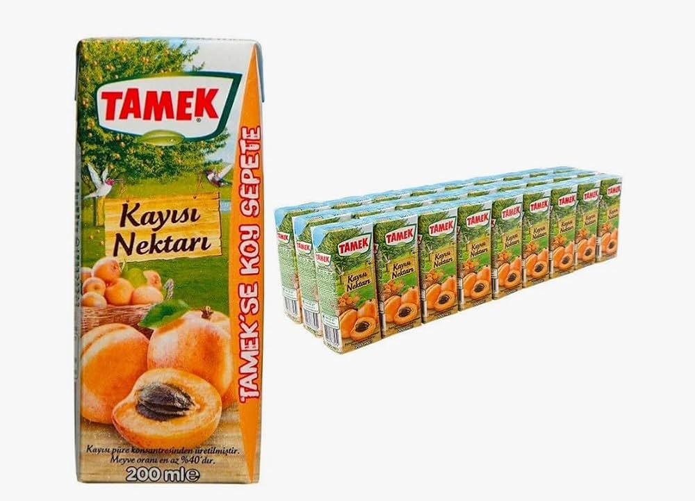1 koli x27 Tamek Kayısı Nektarı 200ML