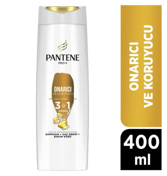 1 koli x6 Pantene Onarıcı Ve Koruyucu Şampuan 3'ü1 Arada 400 ml
