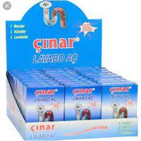 1 paket  x24 Çınar Lavabo Açıcı 40 gr