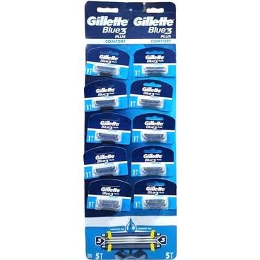 1 paket x10 Gillette Blue3 Plus Comfort
