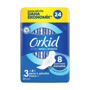 1 koli x12 Orkid Ultra Extra Dörtlü Gece 24'lü
