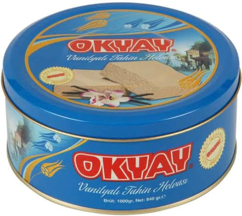 1adet okyay Vanilyalı Teneke Kutu Helva 840 Gr