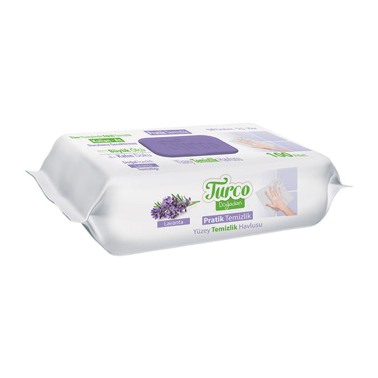 1 koli x12 Turco Yüzey Temizlik Havlusu 100 lü Lavanta