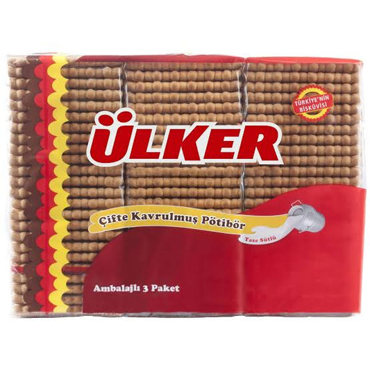 1 koli x10 Ülker Pötibör Bisküvi Çifte Kavrulmuş 450 gr