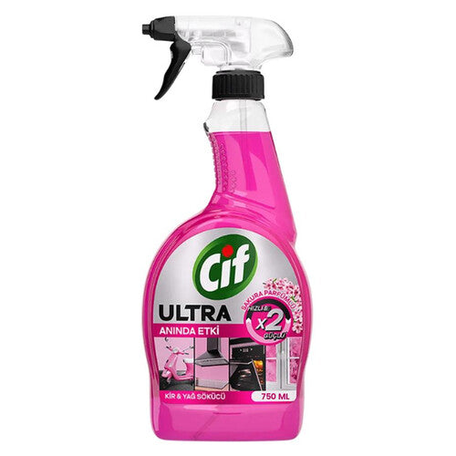 1 koli x12 Cif Sprey Anında Güç Pembe 750ml