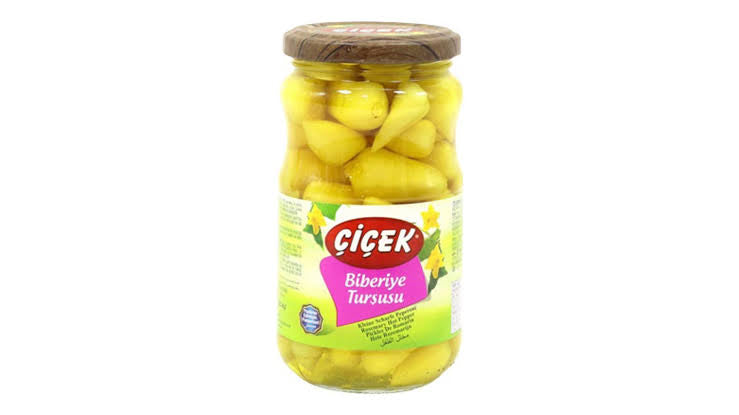 1 koli X12 adet Çiçek Biberiye Turşusu 370 g