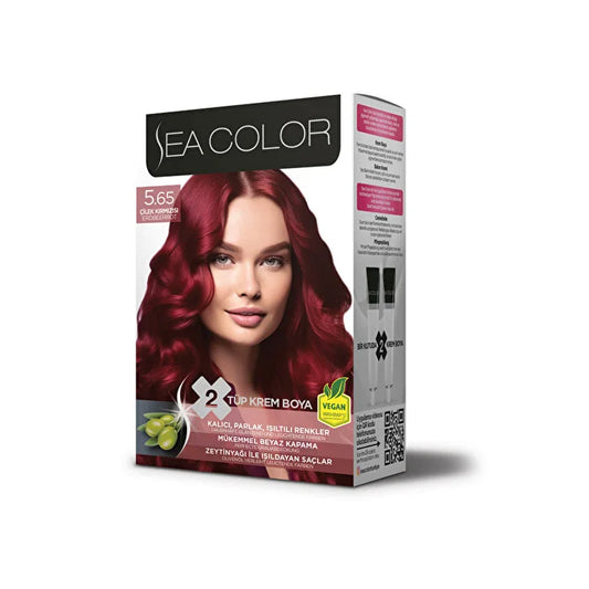 6 adet Sea Color Kit Boya 5.65 Çilek Kırmızısı