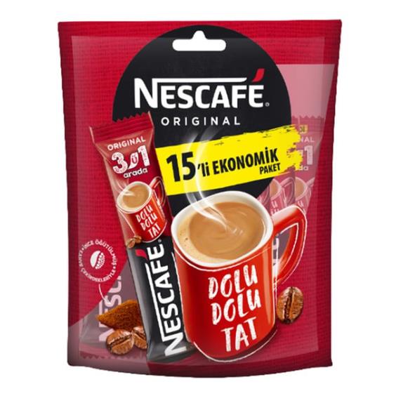 10 adet Nescafe 3'Ü 1 Arada 15'Li Hazır Kahve