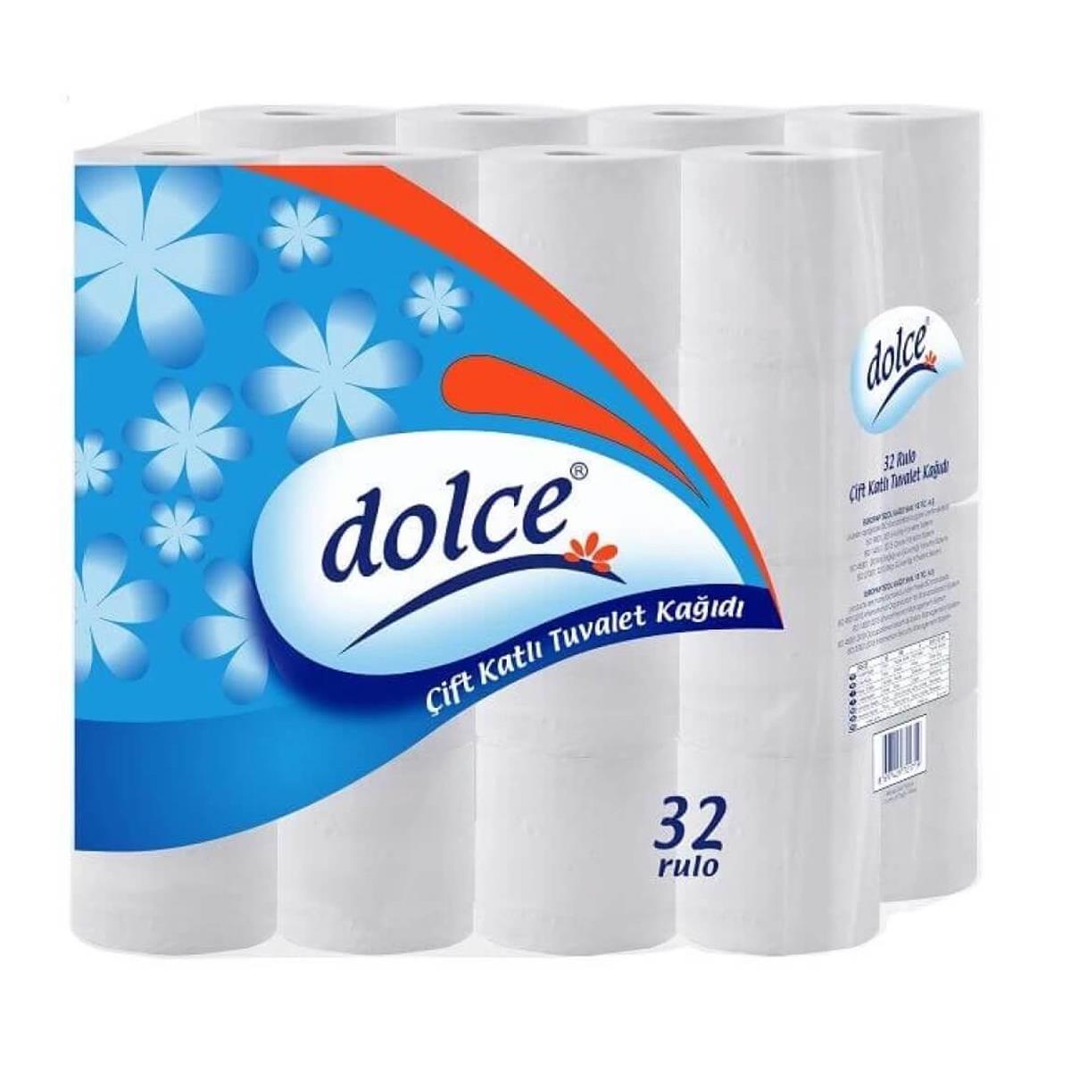 1 koli x3 dolce 32 li tuvalet kâğıdı çift katlı