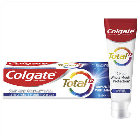 1 paket Colgate Total Gelişmiş Beyazlık Beyazlatıcı Diş Macunu 75 Ml