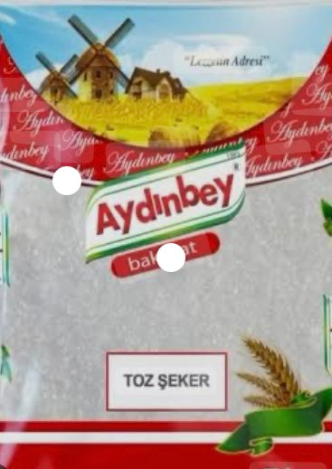 1 koli  X 12  adet toz şeker 1 kg aydın bey