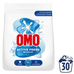 1  koli x 4   Omo Active Fresh Beyazlar İçin 4.5 kg Toz Çamaşır Deterjanı