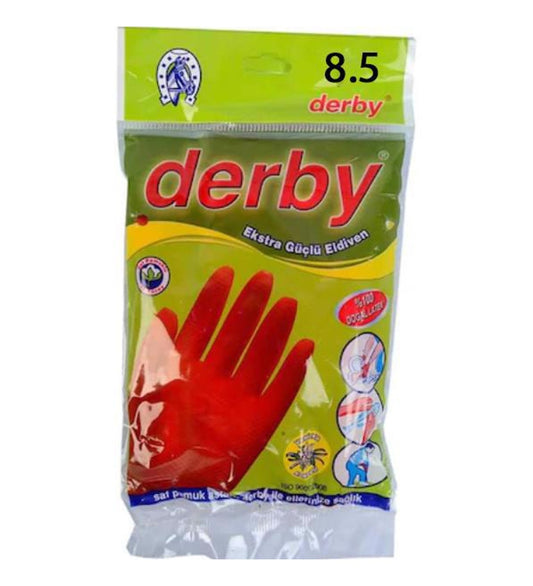 1 paket x30 Derby Bulaşık Eldiveni 8.5 Numara