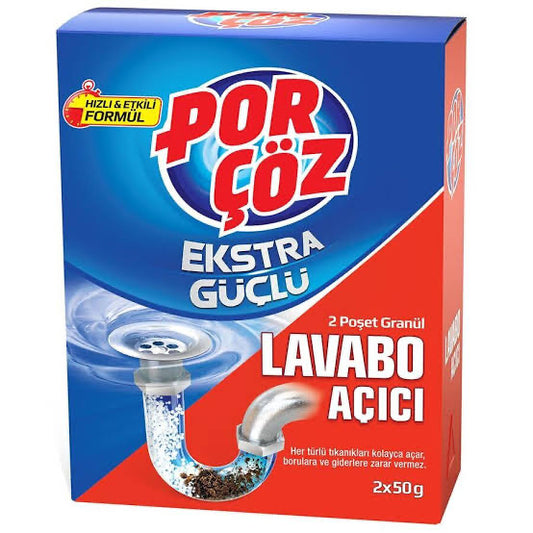 24 adet Porçöz Granül Lavabo Açıcı 100 Gr.