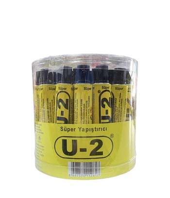 1 paket x36 U2 Süper Yapıştırıcı 7CC