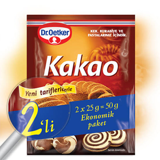 1 koli x24 Dr. Oetker Dr. Oetker Kakao 50 gr (25 g x 2)