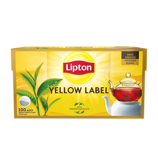 8 adet Lipton yellow  100'lü Demlik Poşet Çay