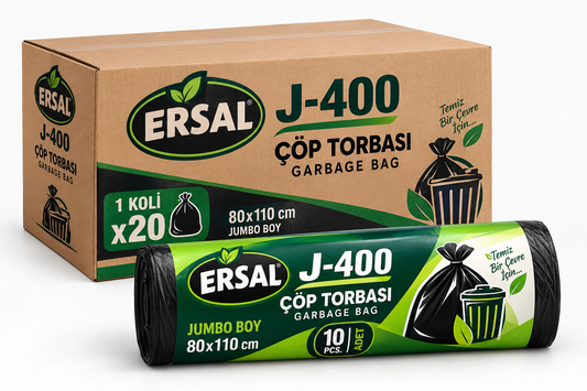 1 koli x20 Ersal J400 Çöp Poşeti 80x110CM