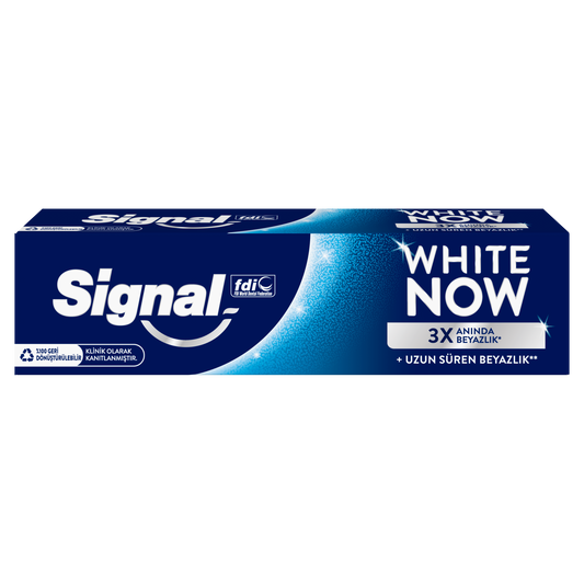 1 paket x12 Signal White Lekesiz Beyazlık 75 ML Diş Macunu