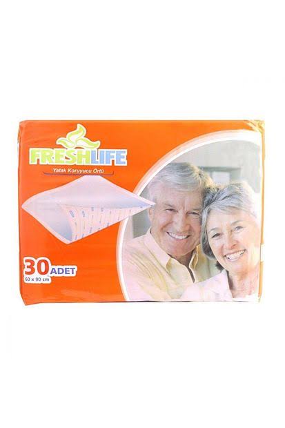 1 koli  x4 Freshlife Fresh Life Yatak Koruyucu Örtü 60x90 30  x4 120 adet