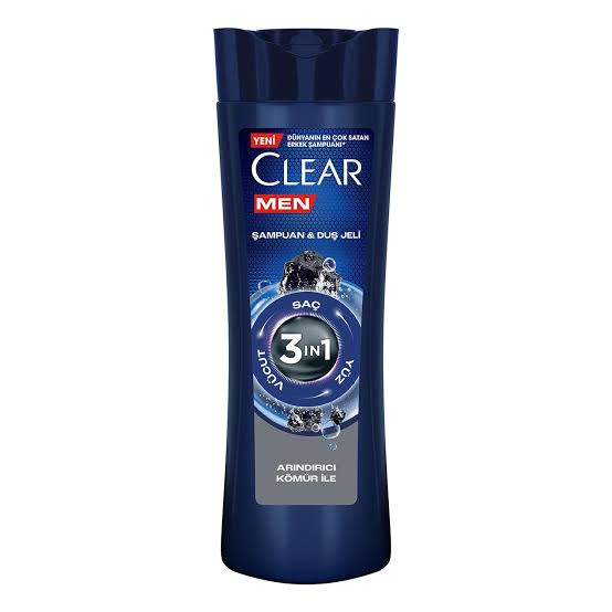 5 adet Clear Men duş jeliArındırıcı ile Kömür 350ml Şampuan