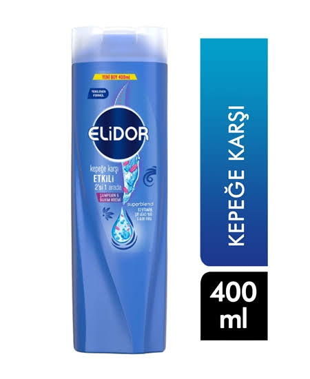 1 paket X 6 adet Elidor Şampuan 400 ml Kepeğe Karşı 2n1