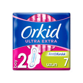 1 koli x24 Orkid Ultra Extra Hijyenik Ped Uzun Tekli Paket 7 Ped