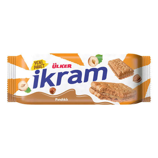 1 Paket Ülker İkram Kremalı Bisküvi Fındıklı 84 G X 24 lü