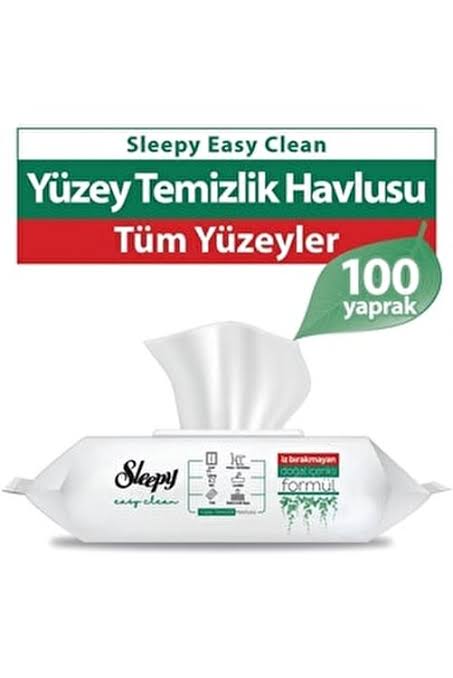 1 koli X 12 adet Sleepy Beyaz Sirke Karbonat Beyaz Sabun Kokulu 100'lü Yüzey Temizlik