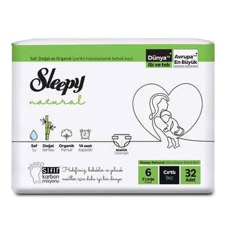 1 koli X4adet Sleepy Natural Jumbo Paket 6 Beden XL