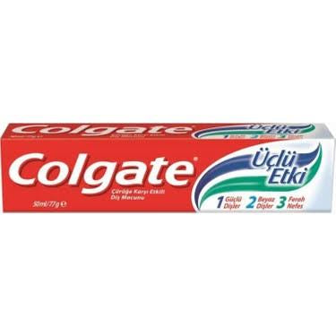 1 paket Colgate Üçlü Etki Diş Macunu 50 ml X 12