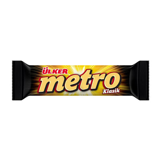 1 paket Ülker Metro Sütlü Çikolatalı Kaplı Karamel & Nugalı Bar 36 G X 24