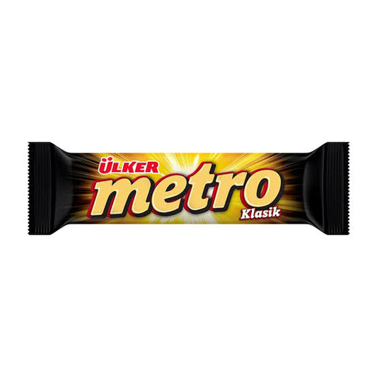 1 paket Ülker Metro Sütlü Çikolatalı Kaplı Karamel & Nugalı Bar 36 G X 24