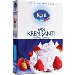 1 paket X 12 adet Kent Krem Şanti 150gr sade Aromalı