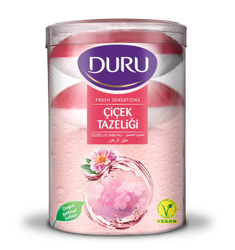 1 koli Duru Sabun Fresh Çiçek Tazeliği 4*100 Gr X 16 adet