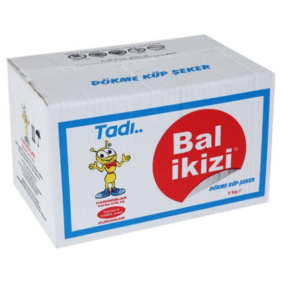 1 adet Balikizi Dökme Küp Şeker 5KG